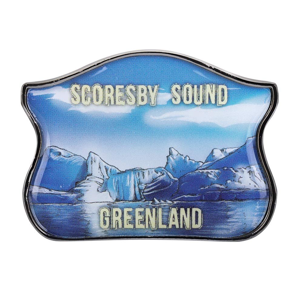 Collectible Novelty Pin for Backpack, Scarf - Made From Jeweler Class Metal - Spartan & the Green Egg Explorer Pin Series: Scoresby Sound - Greenland (512)