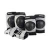 Retrospec Adult/Youth/Child Knee Pads Elbow Pads and Wrist Guards Protective Gear for Skateboarding Roller Skate BMX and Scooter Multi Sport Pad Set, Gray, Youth (10-14 Years) view 1