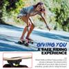 BELEEV Cruiser Skateboards for Beginners, 27 Inch Complete Skateboard for Kids Teens Adults, 7 Ply Canadian Maple Double Kick Deck Concave Trick Skateboard (Black) view 3