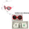 FOURCHEN Baby Sunglasses UV Protection,100% UV Proof Flexible Toddler Sunglasses for Kids Age 0-2 (red-white) view 2