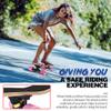 BELEEV Cruiser Skateboards for Beginners, 27 Inch Complete Skateboard for Kids Ages 3-12, Teens Adults, 7 Ply Canadian Maple Double Kick Deck Concave Trick Skateboard (Pink) view 3