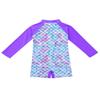 Alvivi Baby Toddler Girls Mermaid Long Sleeves Rash Guard Swimsuit Swimwear Summer Beachwear Bathing Suit Purple 6-12 Months view 4