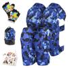 Soft-Style Kids Knee and Elbow Pads with Bike Gloves, Flexible Impact-Resistant Gear for Ages 2-11, Designed for Balance Bikes, Roller-Skating, and Skateboarding ((2nd Gen) Ocean Camo, Medium) view 1