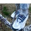 Alegrianan Elastic No Tie Shoe Laces For Adults,Kids,Elderly,One Size Fits All Navy Blue view 2