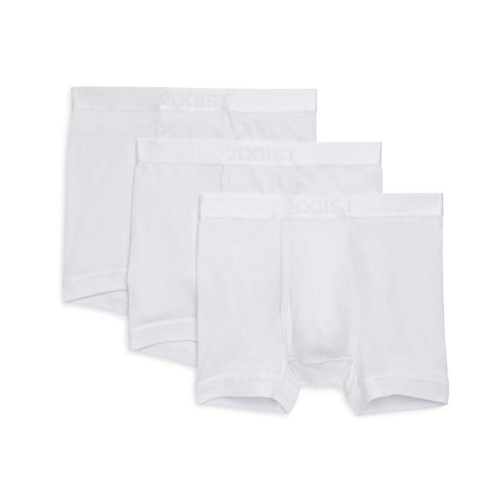 2(X)IST Men's Pima Cotton 6.5'' Boxer Brief 3-Pack