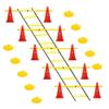 ASENVER Hurdle Ladder Triangle Marker Cone Pad Disk Hurdle Multifunctional Set view 1