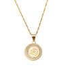 24K Gold Muslim Allah Small Fashion Pendant Neckkace Classic Jewelry view 1