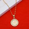 24K Gold Muslim Allah Small Fashion Pendant Neckkace Classic Jewelry view 4