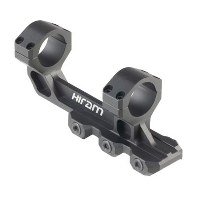Hiram 30mm Dual Ring Offset Cantilever Scope Mount with Quick Release and Integrated Recoil Dampeners for Picatinny Rail