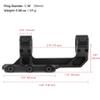 Hiram 30mm Dual Ring Offset Cantilever Scope Mount with Quick Release and Integrated Recoil Dampeners for Picatinny Rail view 2