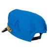 Adjustable Sailor Captain Hat with Side Gold Buttons - Blue OSFM view 2