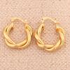 24K Gold Plating Wedding Brass Ear Stud Earrings Fashion Women Earrings Jewelry view 2