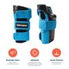 Retrospec Adult/Youth/Child Knee Pads Elbow Pads and Wrist Guards Protective Gear for Skateboarding Roller Skate BMX and Scooter Multi Sport Pad Set, Blue, Youth (10-14 Years) view 2