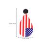1pair Star and Stripes Earring American Flag Eardrop Ear Accessories National Flag Earing Earbob for Ladies view 3