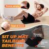 Yes4All Abdominal Exercise Pads, Foldable Ab Workout Equipment for Home Gym Core Training & Back Stretching, Sit Up Mat for Floor Exercises with Tailbone, Red view 2