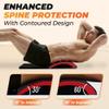 Yes4All Abdominal Exercise Pads, Foldable Ab Workout Equipment for Home Gym Core Training & Back Stretching, Sit Up Mat for Floor Exercises with Tailbone, Red view 3