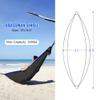 Camping Hammock Double & Single Portable Hammock with Tree Straps, Lightweight Nylon Parachute Hammocks Camping Accessories Gear for Indoor Outdoor Backpacking, Travel, Hiking, Beach Black & Sapphire view 3