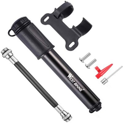 Hathdia Mini Bike Pump Portable 80 PSI Bicycle Tire Pump Fits Presta and Schrader Valve,Lightweight & Pocket Size