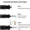Hathdia Mini Bike Pump Portable 80 PSI Bicycle Tire Pump Fits Presta and Schrader Valve,Lightweight & Pocket Size view 4
