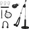 Cable Pulley System Home Gym, LAT Pull Down Weight Pulley System Gym Fitness DIY Loading Pin Weight Lifting Triceps Rope Workout Adjustable Length Pulley Cable Machine Attachments for Home Gym view 1