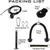 Cable Pulley System Home Gym, LAT Pull Down Weight Pulley System Gym Fitness DIY Loading Pin Weight Lifting Triceps Rope Workout Adjustable Length Pulley Cable Machine Attachments for Home Gym view 2