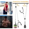 Cable Pulley System Home Gym, LAT Pull Down Weight Pulley System Gym Fitness DIY Loading Pin Weight Lifting Triceps Rope Workout Adjustable Length Pulley Cable Machine Attachments for Home Gym view 3