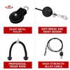 Cable Pulley System Home Gym, LAT Pull Down Weight Pulley System Gym Fitness DIY Loading Pin Weight Lifting Triceps Rope Workout Adjustable Length Pulley Cable Machine Attachments for Home Gym view 4