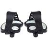 Beyoung Exercise Bike Pedals with Straps, 9/16" Stationary Recumbent Bike Pedals for Indoor Exercycle Bike,Spin Bike,Toe Cages for Peloton Bike, 1 Pair view 1