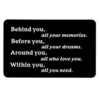 Jstud Inspiration Graduation Gifts Wallet Insert Cards Engraved Behind You All Your Memories Birthday Encourage Insert Cards