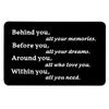 Jstud Inspiration Graduation Gifts Wallet Insert Cards Engraved Behind You All Your Memories Birthday Encourage Insert Cards view 1