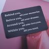 Jstud Inspiration Graduation Gifts Wallet Insert Cards Engraved Behind You All Your Memories Birthday Encourage Insert Cards view 2