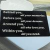 Jstud Inspiration Graduation Gifts Wallet Insert Cards Engraved Behind You All Your Memories Birthday Encourage Insert Cards view 3