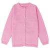Ncycullo Baby Girl's Long Sleeve Cardigan Little Girl Button Sweater Crew Neck Cardigans Sweater 121 Pink 3-4Y view 1