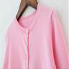 Ncycullo Baby Girl's Long Sleeve Cardigan Little Girl Button Sweater Crew Neck Cardigans Sweater 121 Pink 3-4Y view 2