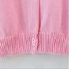 Ncycullo Baby Girl's Long Sleeve Cardigan Little Girl Button Sweater Crew Neck Cardigans Sweater 121 Pink 3-4Y view 3
