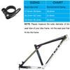 Bike Bicycle Quick Release SeatPost Clamp 34.9mm 31.8mm MTB Bike Road Bike Casual Bike Seatpost Clamp (34.9B) view 2