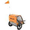 Allen Sports Hi-Viz 2-Child Bicycle Trailer, Model ET2-O, Orange view 2