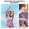 Kanu Surf Women's UPF 50+ Short Sleeved Active Swim Shirt Rashguard & Workout Top, Heather Purple, Large view 3