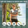 Kanu Surf Women's Solid UPF 50+ Swim Shirt Rashguard (Regular & Plus Sizes) view 2