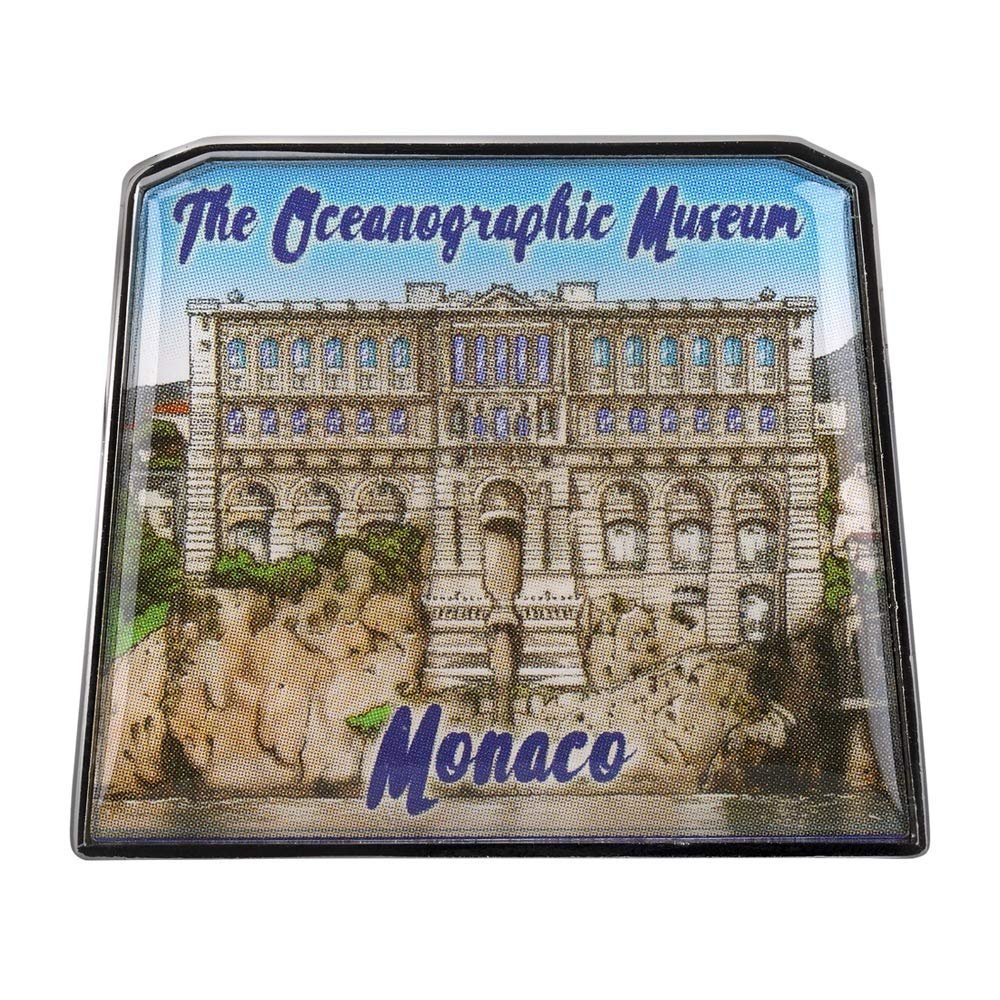 Collectible Novelty Pin for Backpack, Scarf - Made From Jeweler Class Metal - Spartan & the Green Egg Explorer Pin Series: The Oceanographic Museum - Monaco (548)