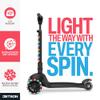 Jetson Scooters - Jupiter Mini 3 Wheel Kick Scooter (Black) - Collapsible Portable Kids Three Wheel Push Scooter - Lightweight Folding Design with High Visibility RGB Light Up LEDs on Stem and Wheels view 4