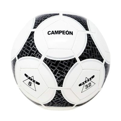 Soccer Ball Size 5 Campeon White Black 32 Panel Outdoors Moderate Use Select