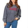 NCAA North Carolina State Wolfpack Womens Corded Crew Pullover Sweatshirt, Charcoal, Small view 1