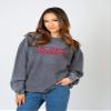 NCAA North Carolina State Wolfpack Womens Corded Crew Pullover Sweatshirt, Charcoal, Small view 2