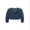 chicka-d NCAA Michigan Wolverines Womens Campus Cropped Hoodie, Ink, X-Large view 3