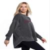 chicka-d NCAA Arizona State Sun Devils Womens Pullover Burnout Sweatshirt, Charcoal, X-Large, 480_NC_CA view 2