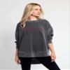 chicka-d NCAA Arizona State Sun Devils Womens Pullover Burnout Sweatshirt, Charcoal, X-Large, 480_NC_CA view 4