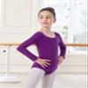 MOLLDAN Girls Long Sleeve Ballet Leotards Crisscross Straps Back Dance Tops(2QT5028-10-XL) view 2