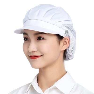 Jaspfct 1pc Chef Hats Mesh Food Service Caps for Home School Restaurant HT001W1