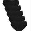 Wealurre Cotton Panties for Women Bikini Underwear Hipster Underpants Lace Briefs Pack(Black,XL) view 1